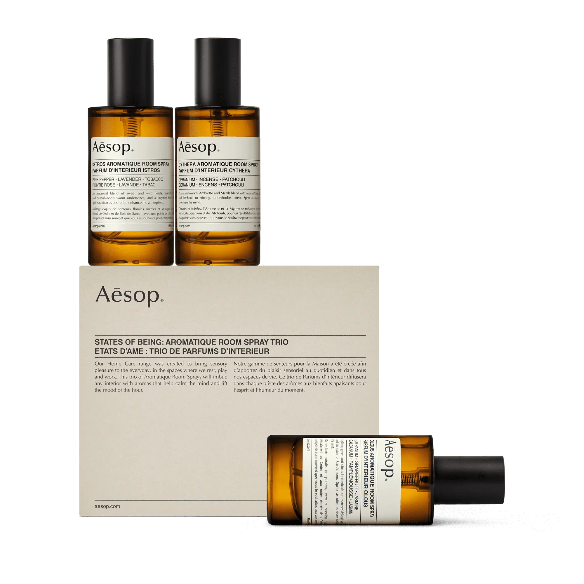 States of Being: Aromatique Room Spray Trio